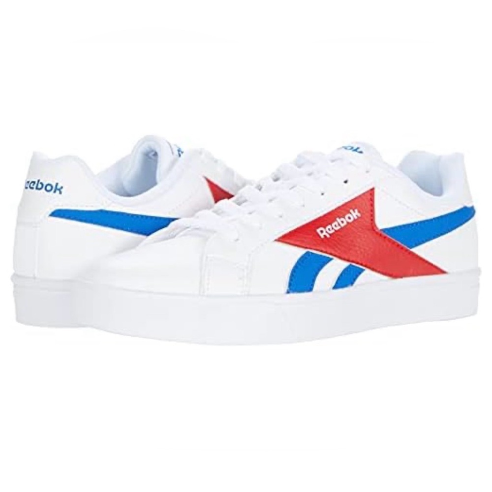 Reebok Royal Complete 3 Low. White Red Blue Women's Shoes